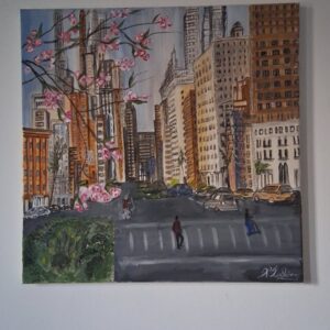 Πόλη με Ανθισμένα Δέντρα - City with Blooming Τrees